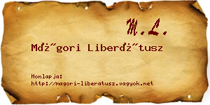 Mágori Liberátusz névjegykártya